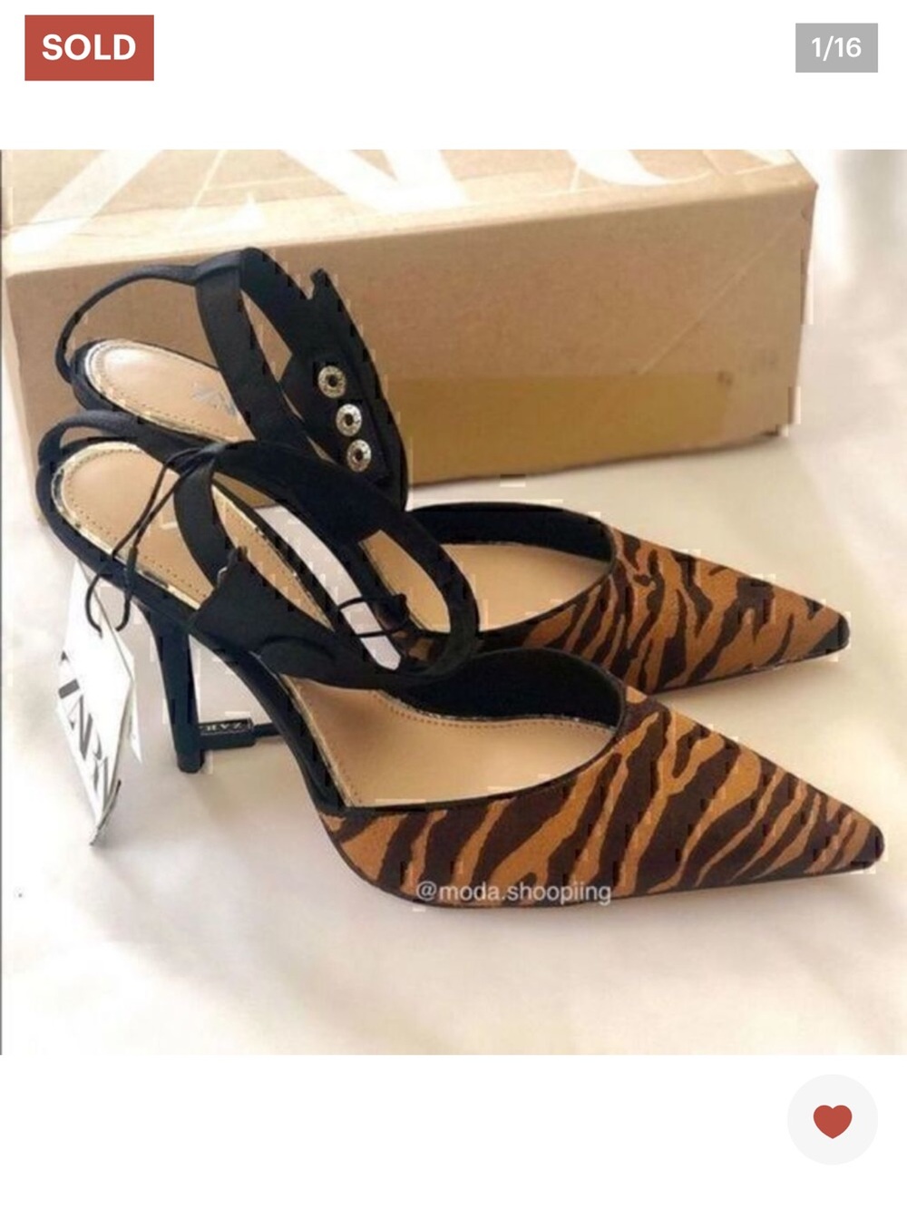 ZARA sling back heels